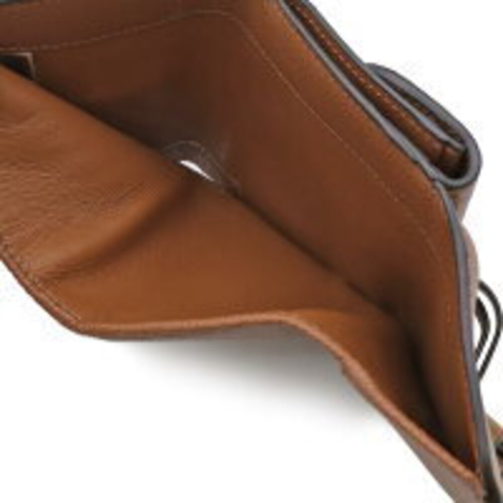 Chloe fold Tan Wallet Brown Alphabet Tri